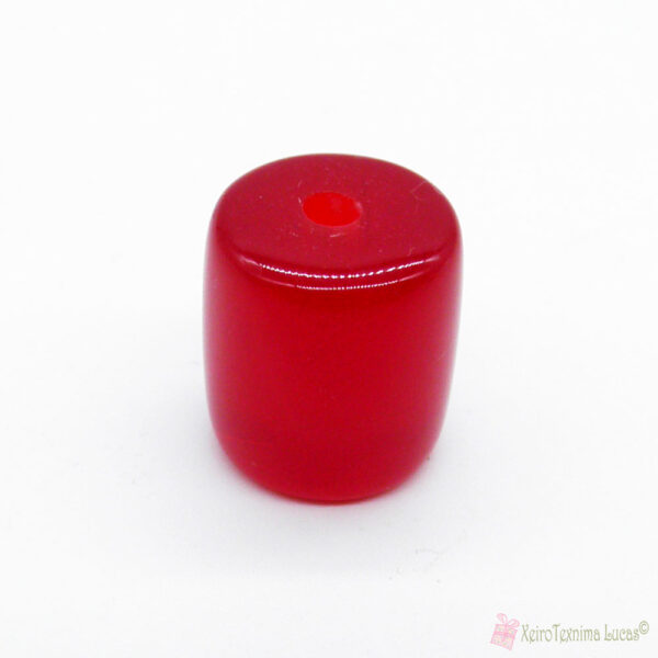 Κόκκινες πλαστικές χάντρες κομπολογιού 14*11mm