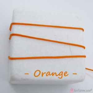 πορτοκαλί συνθετικό κορδόνι για μακραμέ