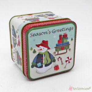 Μεταλλικό χριστουγεννιάτικο κουτί season's greetings