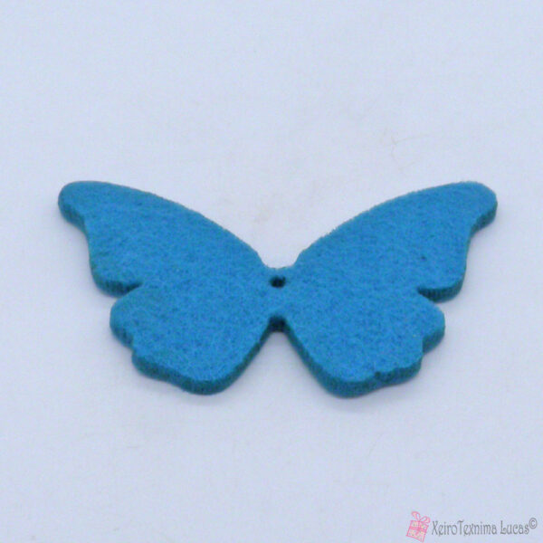 Μπλε πεταλούδες από τσόχα
