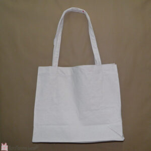 Λευκή υφασμάτινη τσάντα πολλαπλών χρήσεων