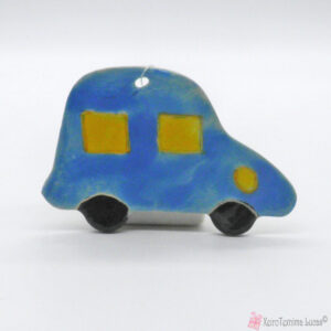 Γαλάζιο κεραμικό αυτοκινητάκι