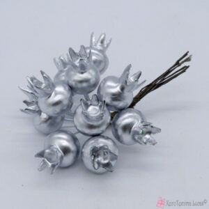 Ασημί διακοσμητικά ρόδια