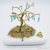 Το δέντρο της ζωής - γούρι 2023 με γαλάζια κρυσταλλάκια