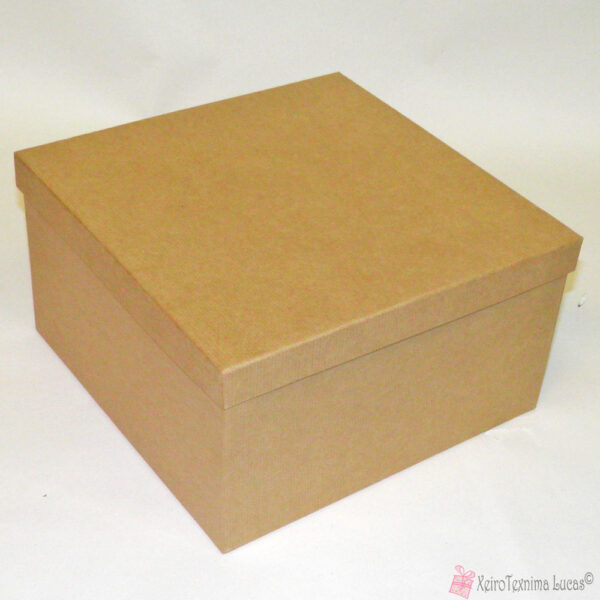 κραφτ χάρτινα τετράγωνα κουτιά