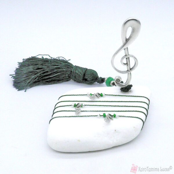 Επιτραπέζιο μουσικό γούρι με κλειδί του σολ σε πέτρα