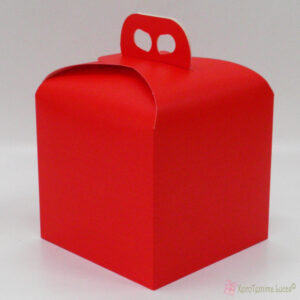 Κόκκινο τετράγωνο κουτί 20*20*18cm