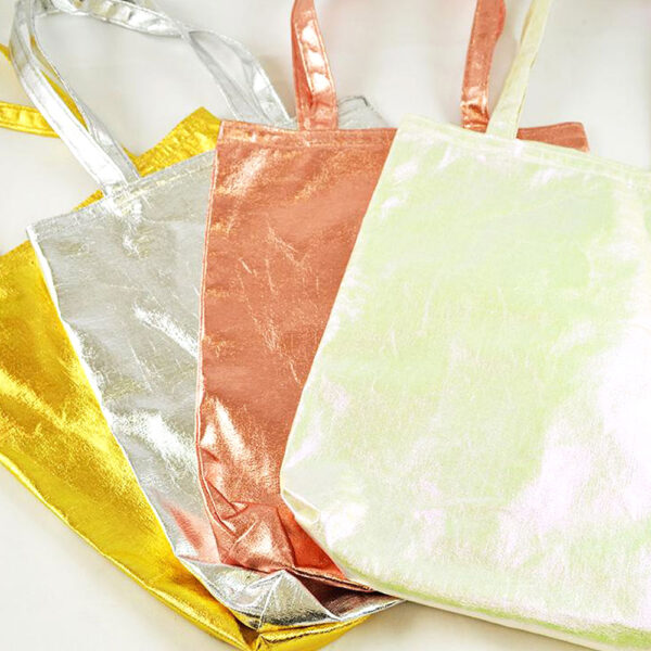 Μοντέρνες λαμέ τσάντες με διαστάσεις 37*42cm σε τέσσερα υπέροχα χρώματα