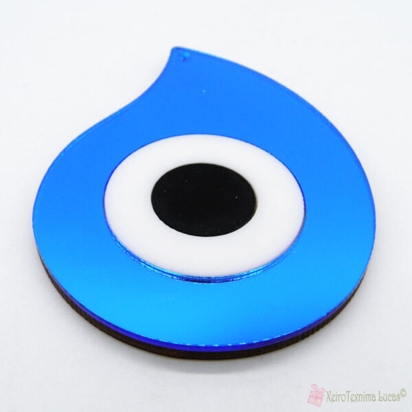 Μπλε Plexiglass ξύλινο μάτι