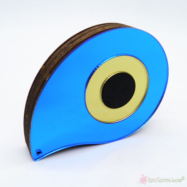 Μπλε Plexiglass ξύλινο μάτι
