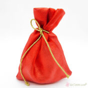 Κόκκινο ιριζέ γυαλιστερό πουγκί για αμπαλάζ δώρου