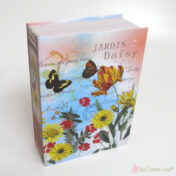 Χάρτινο ανοιξιάτικο κουτί βιβλίο Jardin Daisy