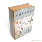 Χάρτινο κουτί βιβλίο Work Hard Struggle Dream