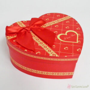 Κόκκινο χάρτινο κουτί καρδιά I love you