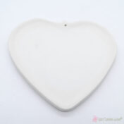 Λευκή κεραμική καρδιά μπίσκουι 12cm