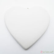 Λευκή κεραμική καρδιά μπίσκουι 12cm