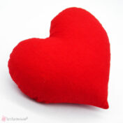 Υφασμάτινο μαξιλαράκι καρδιά 12cm