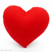 Υφασμάτινο μαξιλαράκι καρδιά 15cm