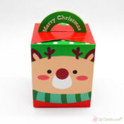 Χριστουγεννιάτικο χάρτινο κουτί με ελαφάκι