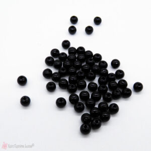 Μαύρες πλαστικές χάντρες - πέρλες