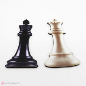 Ξύλινα διακοσμητικά σκάκι βασιλιάς - βασίλισσα