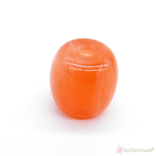 Πορτοκαλί πλαστικές χάντρες κομπολογιού 10*10mm