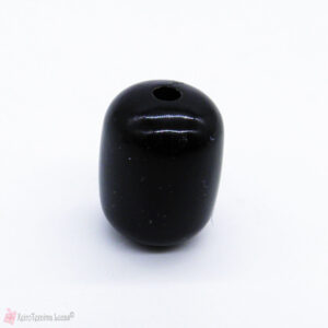 Μαύρες πλαστικές χάντρες κομπολογιού 13*11mm