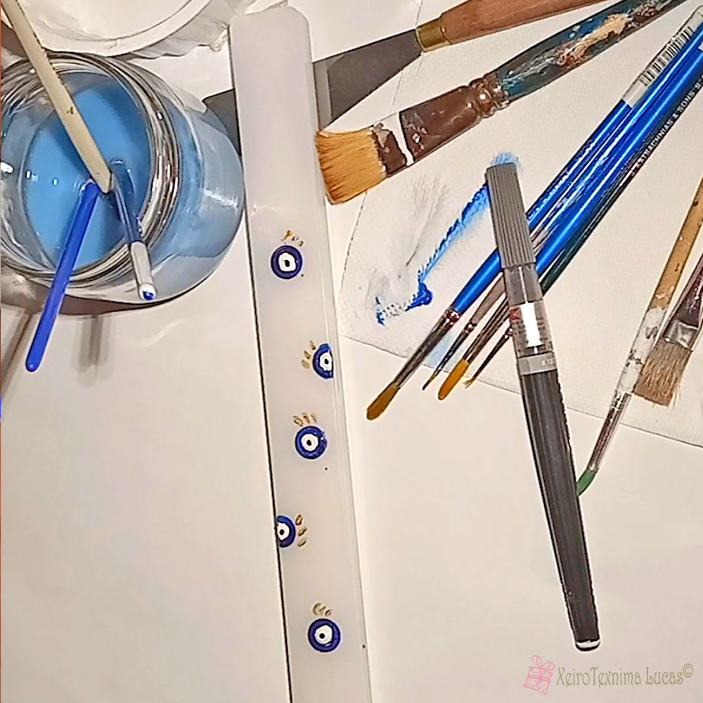 DIY ζωγραφιστή λαμπάδα με μάτια