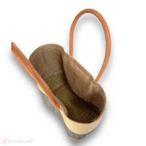 Μεγάλη γυναικεία ψάθινη τσάντα παραλίας