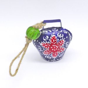 Μπλε ζωγραφιστή μεταλλική κουδούνα