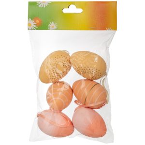 Κρεμαστά πασχαλινά διακοσμητικά αυγά 6cm | xeirotexnima lucas