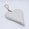 Λευκή ξύλινη καρδιά 14.5*16cm | XeiroTexnima Lucas