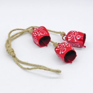 Κόκκινα μεταλλικά κουδούνια | XeiroTexnima Lucas