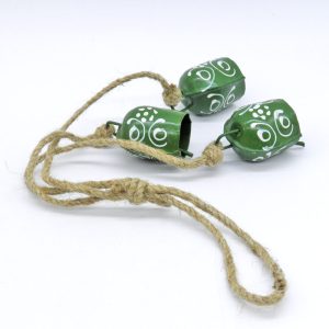 Πράσινα μεταλλικά κουδούνια | XeiroTexnima Lucas