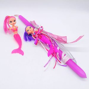 Πασχαλινή λαμπάδα με μικρή γοργόνα | XeiroTexnima Lucas