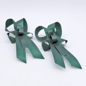 Κυπαρισσί αυτοκόλλητα φιογκάκια με pastel κορδέλα σετ50 | XeiroTexnima Lucas