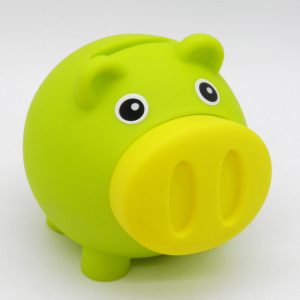 Πλαστικός κουμπαράς με λαχανί γουρουνάκι | XeiroTexnima Lucas