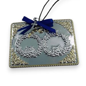 Θρησκευτικό στέφανα γάμου με διαστάσεις 6×8,5 cm | XeiroTexnima Lucas