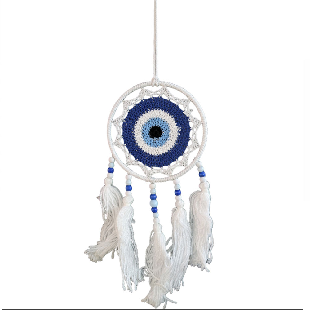 Ονειροπαγίδα Μάτι Macramé 45 cm | XeiroTexnima Lucas