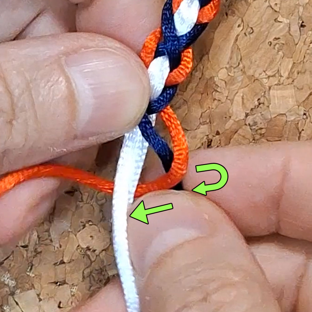 Αλυσιδωτή Πλέξη Macramé DYI - step 3 | XeiroTexnima Lucas