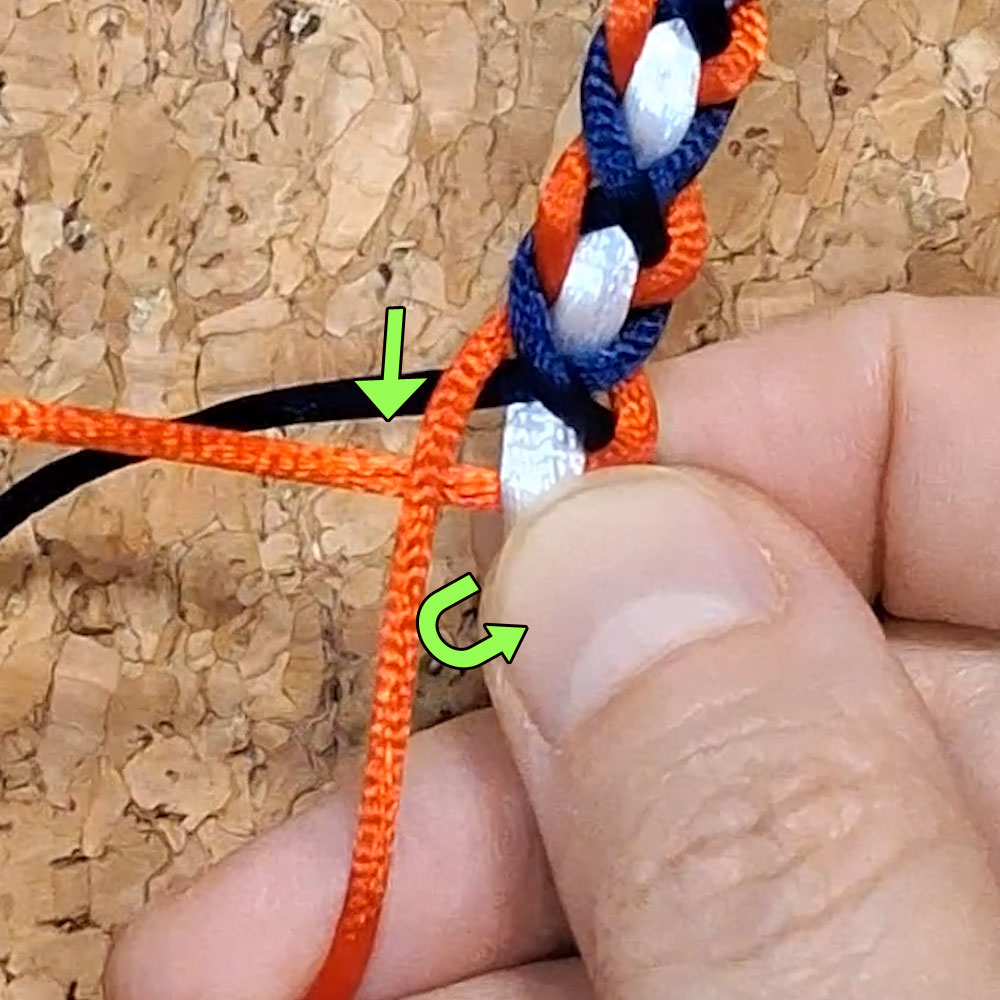 Αλυσιδωτή Πλέξη Macramé DYI - step 4 | XeiroTexnima Lucas