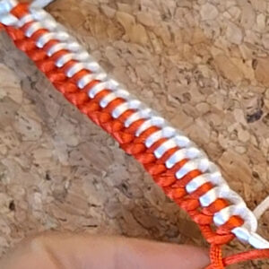 Δίχρωμη πλέξη Zipper Macramé - Step by Step | XeiroTexnima Lucas