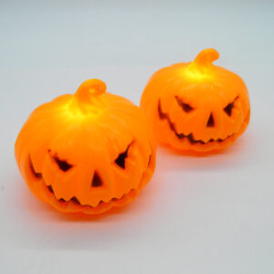 Halloween φωτιστικό μπαταριας πορτοκαλί κολοκύθα | XeiroTexnima Lucas