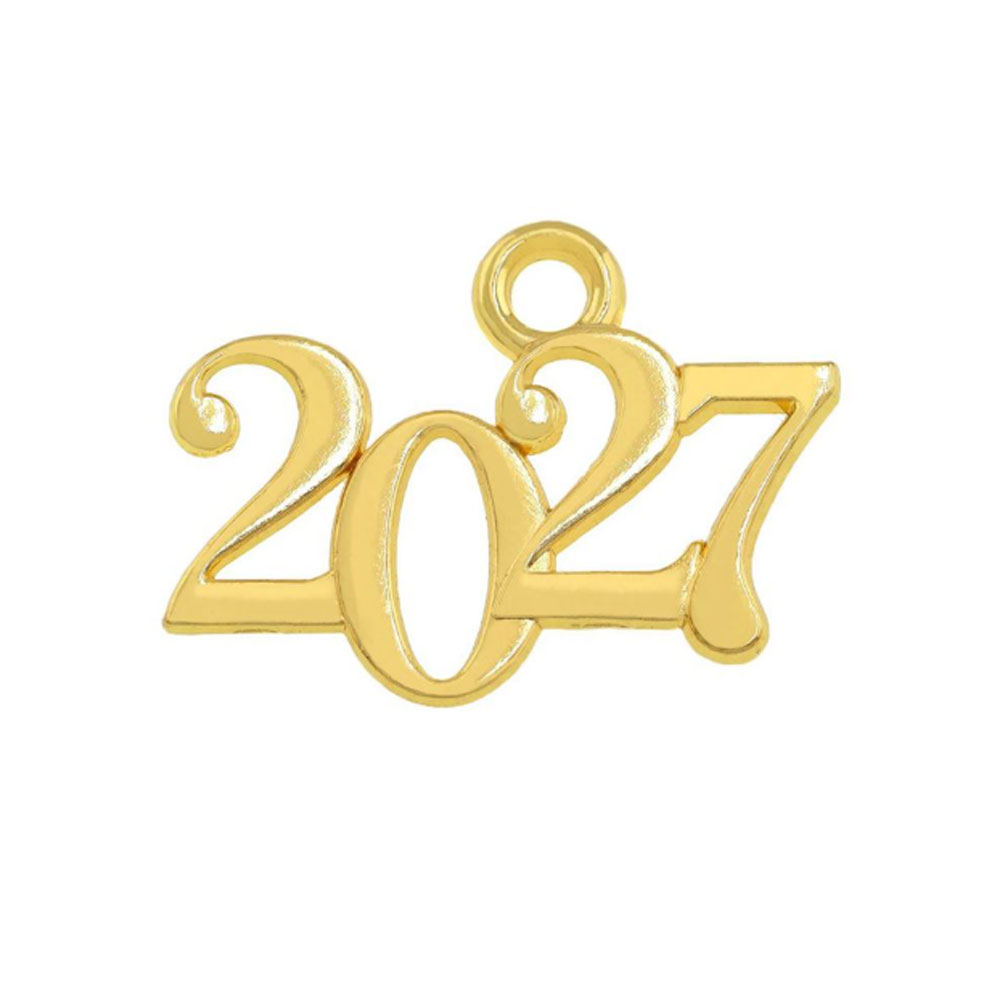 Επίχρυσο μεταλλικό χυτό γούρι 2027 16,5×22 mm | XeiroTexnima Lucas