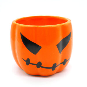 Κεραμικό κασπό κολοκύθα Halloween 10×9 cm | XeiroTexnima Lucas